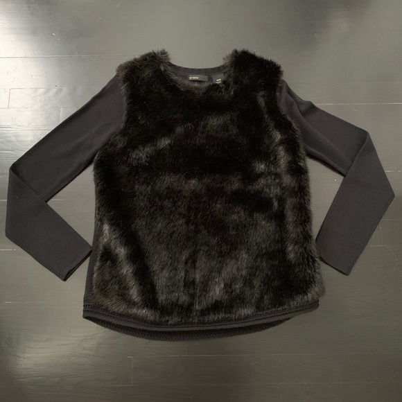 PRESS FAUX FUR SWEATER - Picture 5 of 7
